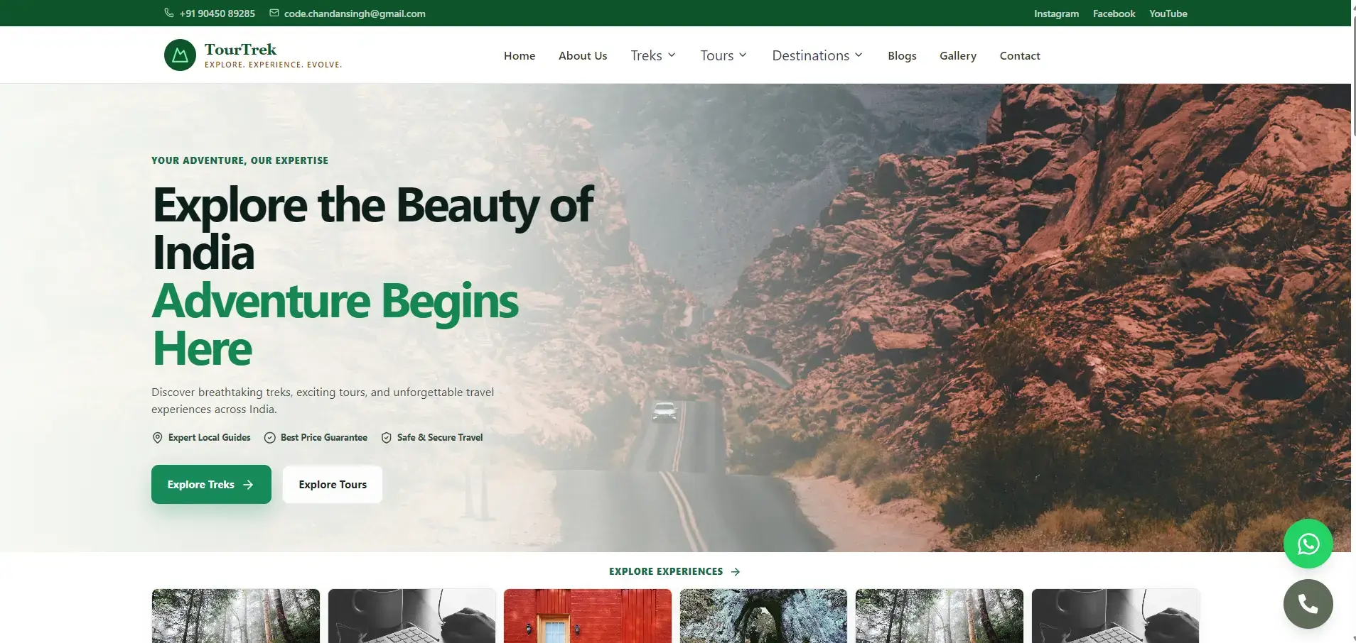 Laviadventure Travel & Tourism website
