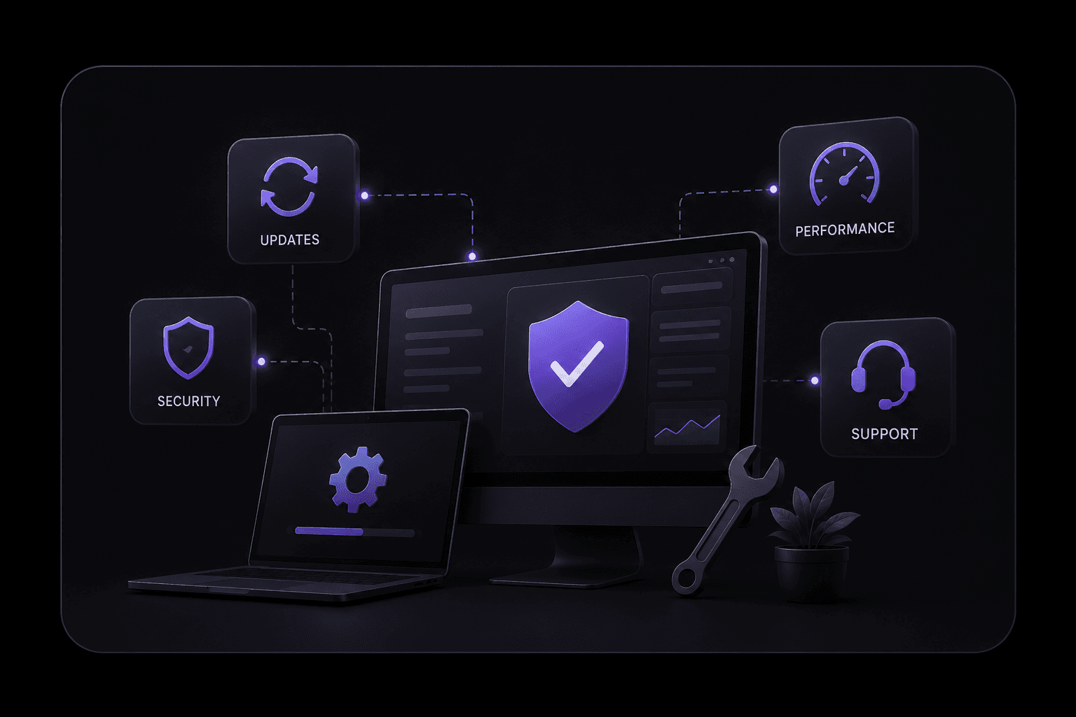 Website maintenance and technical support