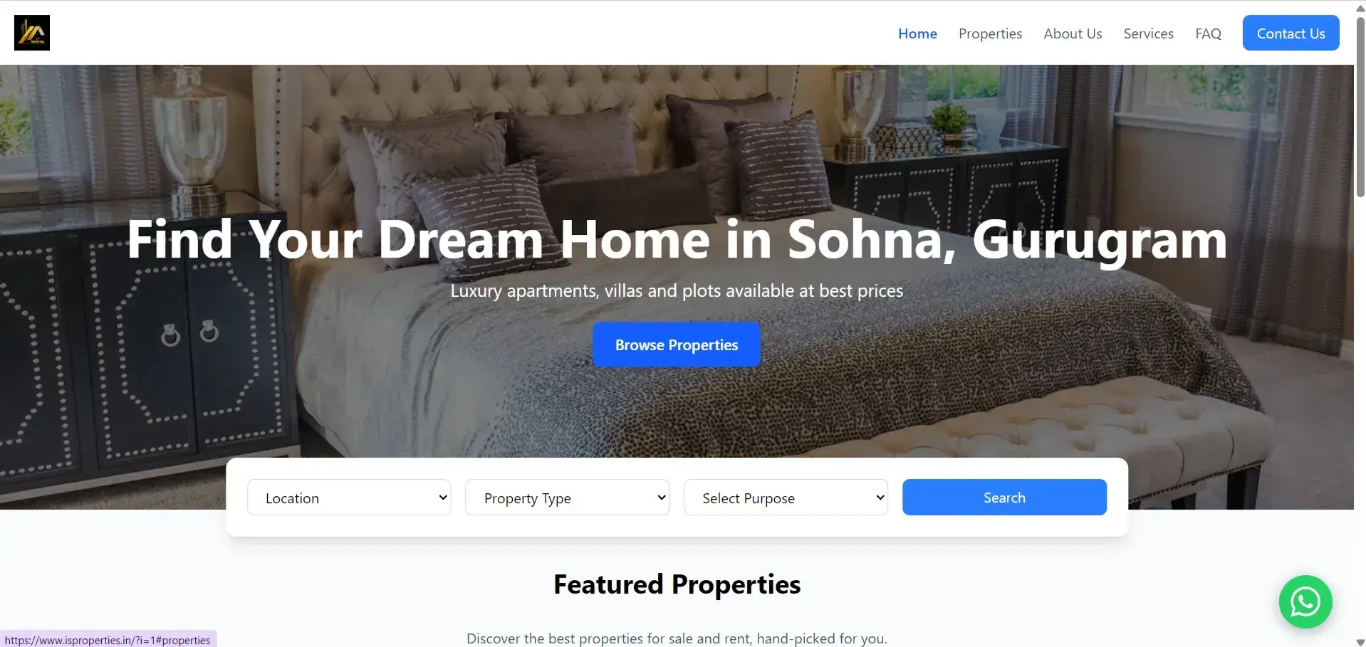 Isproperties Gurugram property sales website